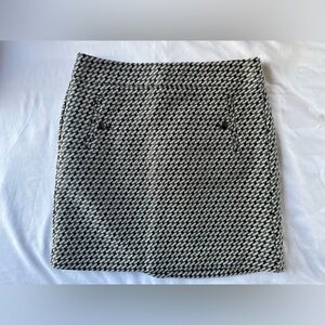 LOFT Petite Houndstooth Mini Skirt